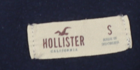 Hollister Men's Blue Graphic Pullover Sweatshirt S