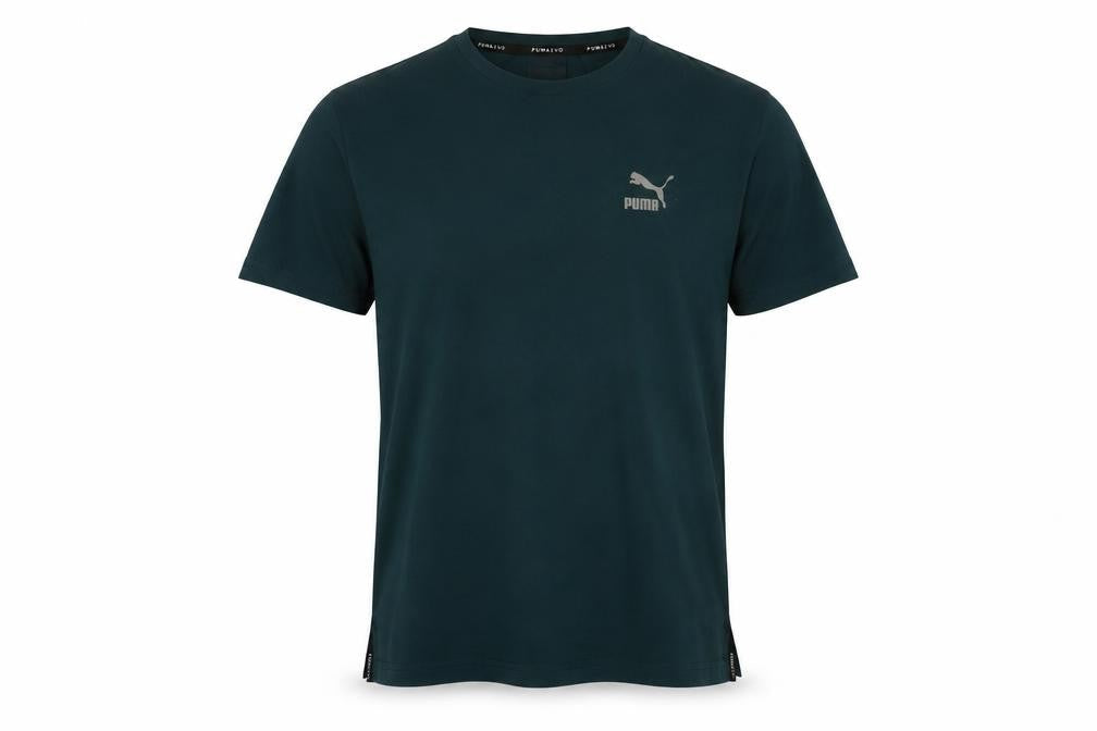 Mens UK Size S PUMA Green  Cotton Blend T-Shirt