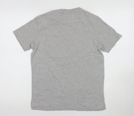 Free Soul Men's Grey Graphic T-Shirt Regular Size S