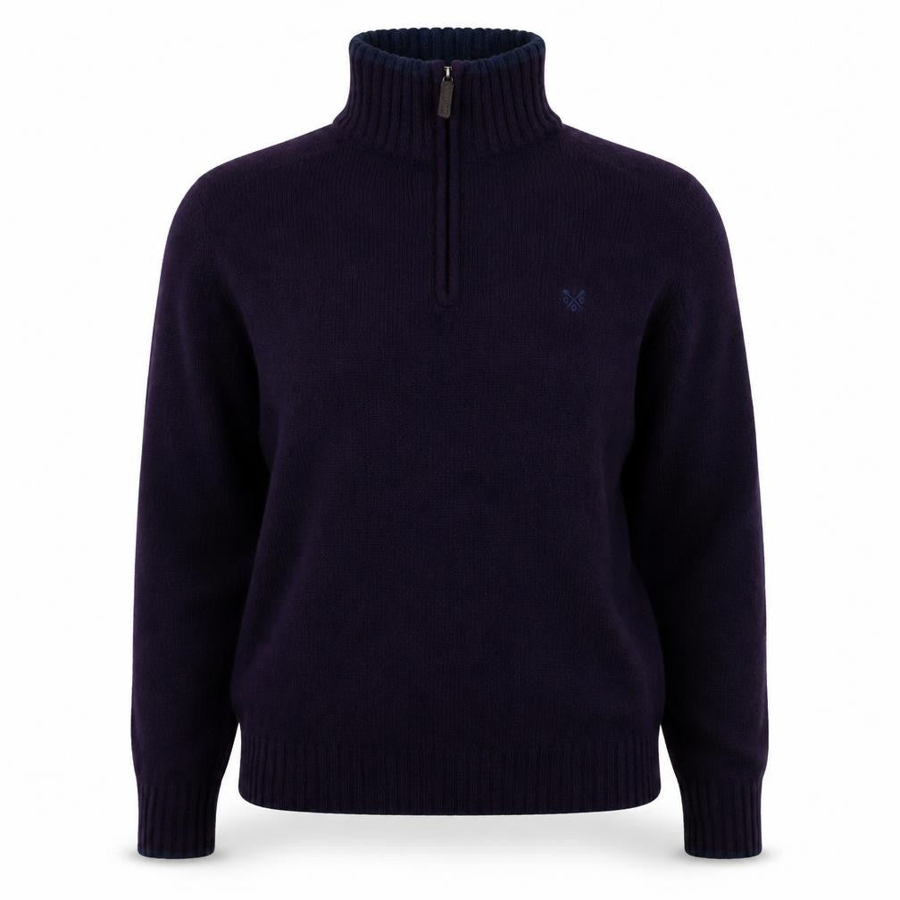 Crew Clothing Women's Purple Wool Blend High Neck Pullover M