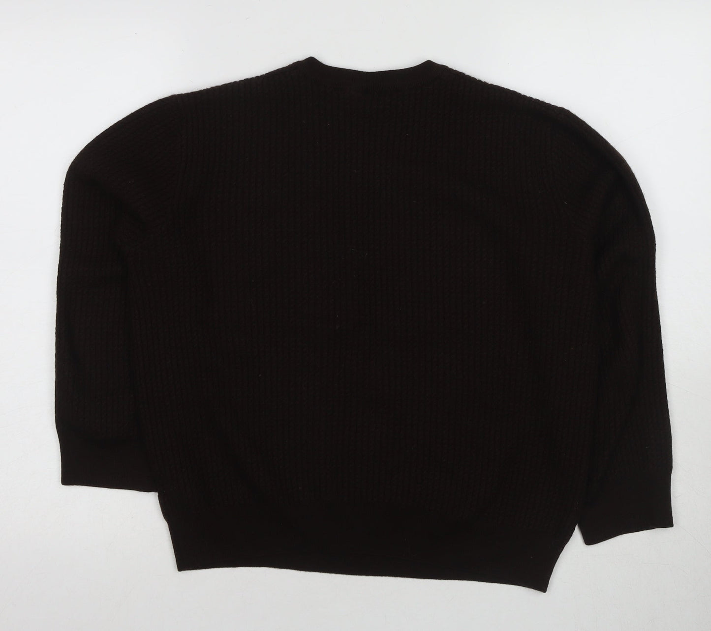 U.S. Polo Assn. Men's Black Wool V-Neck Jumper 2XL