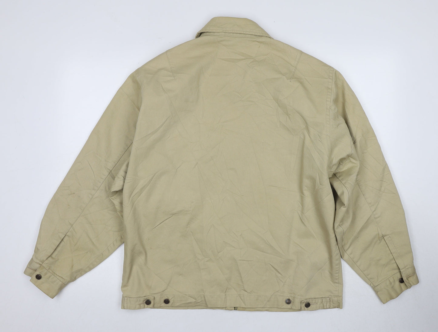 Levi's Men Beige Bomber Jacket Size S Classic Zip