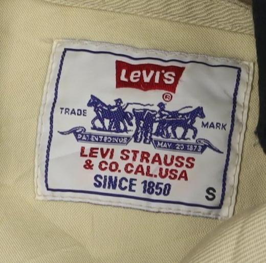 Levi's Men Beige Bomber Jacket Size S Classic Zip