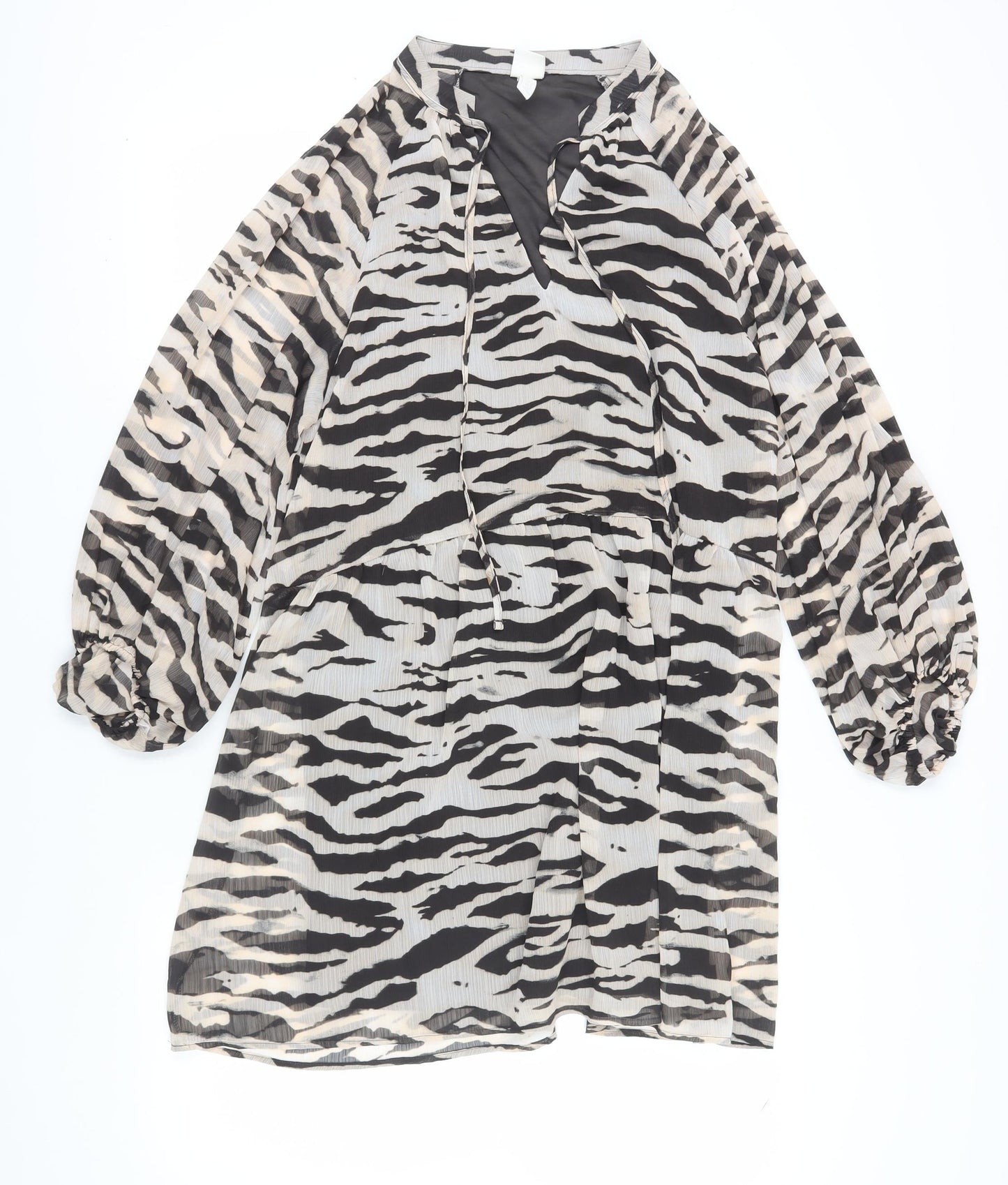 Women's Multicoloured Animal Print Dress, Size 12