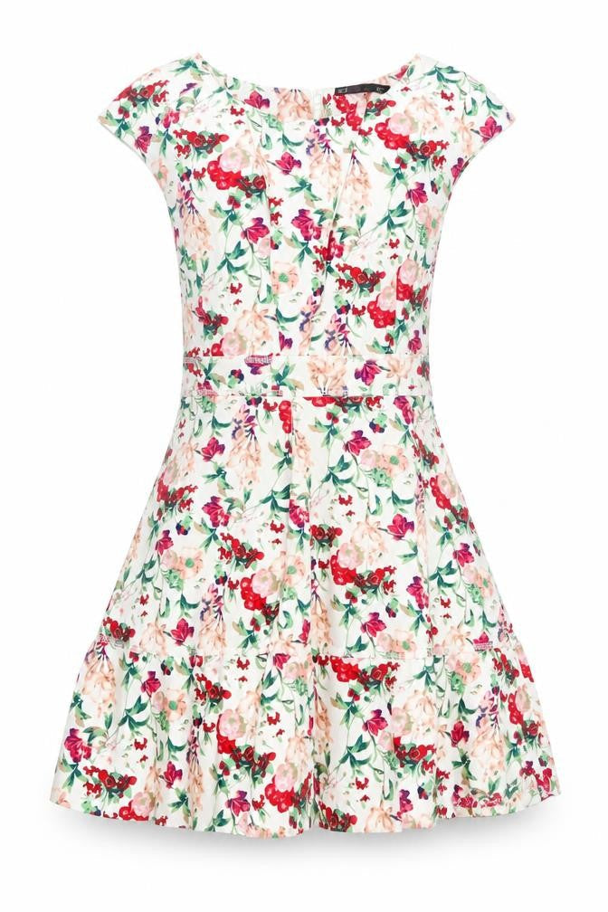 Front view of Sfera Women's Multicoloured A-Line Dress S