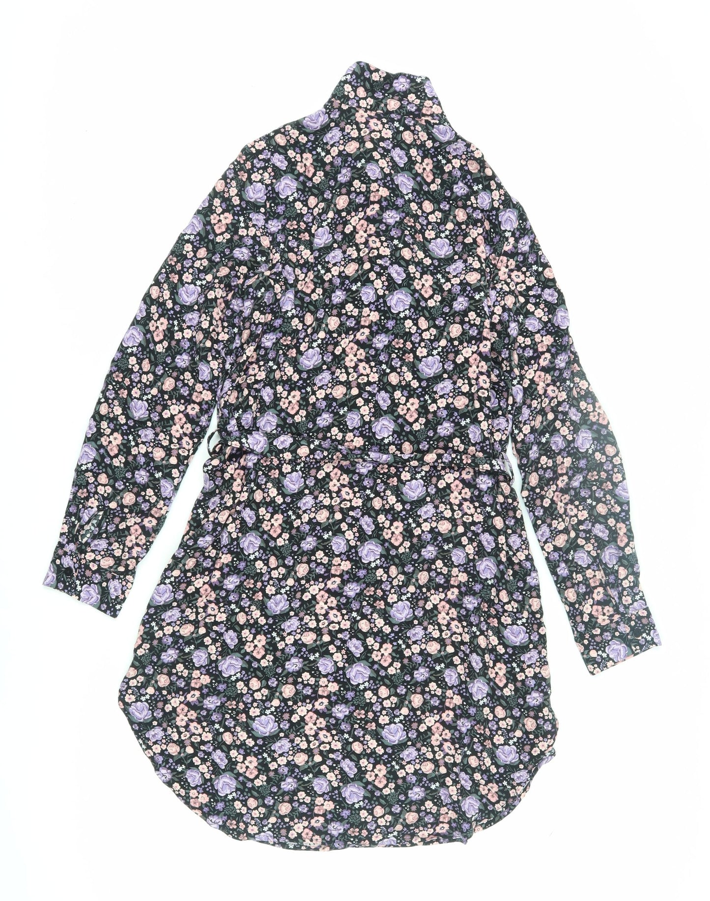 H&M Divided Women's Floral Shirt Dress Size 10