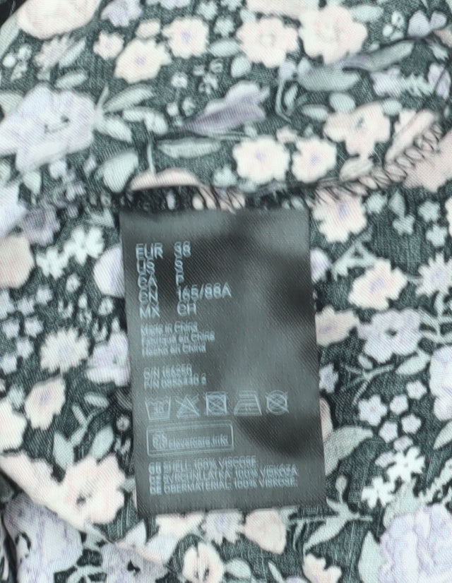 H&M Divided Women's Floral Shirt Dress Size 10