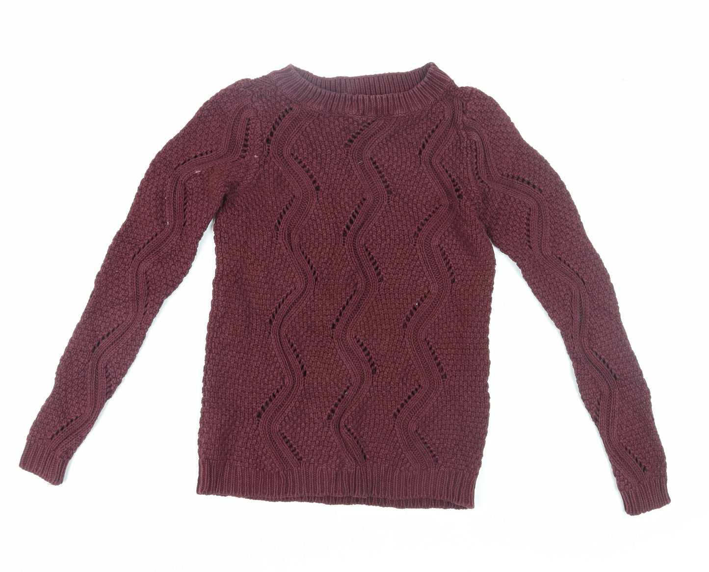 Vero Moda Women's Red Pullover Jumper, S, Crew Neck, Knit