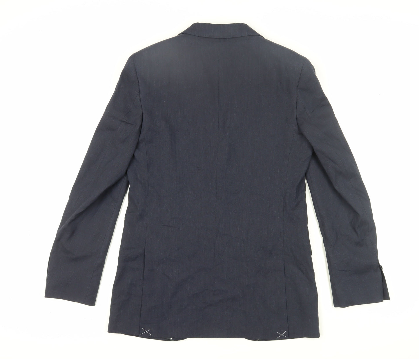Mens Blue Blazer, 38L, Single-Breasted, M&S
