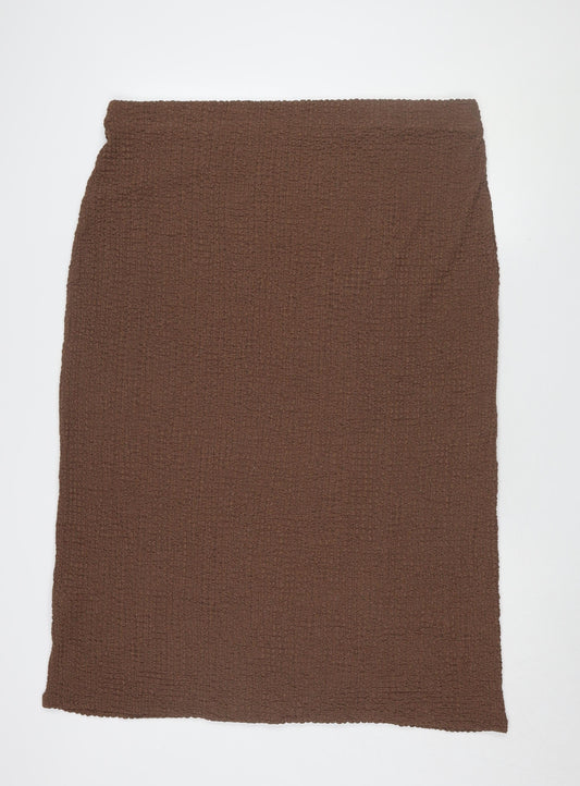 Marks and Spencer Women Brown Skirt Size 24