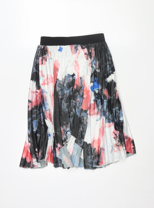 BYSI Women's Multicoloured Floral Pleated Skirt XS