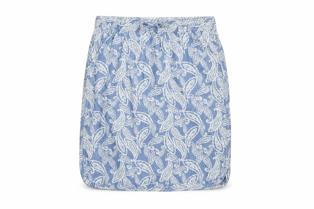 Marks and Spencer Women's Blue Paisley Skirt Size 10