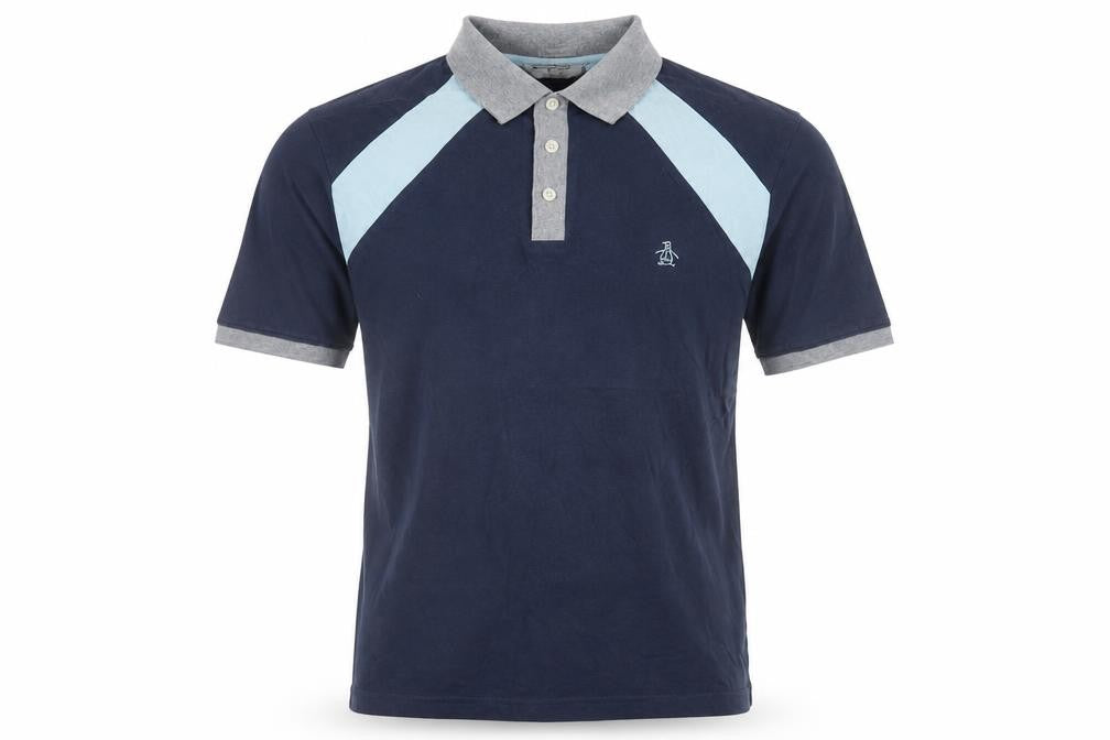 Original Penguin Men's Blue Slim Fit Polo Shirt