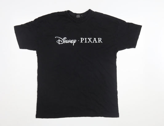 Disney Pixar Black T-Shirt S Unisex Adults Casual