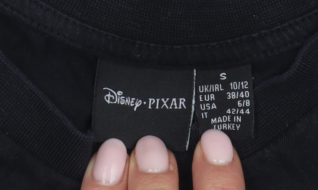 Disney Pixar Black T-Shirt S Unisex Adults Casual