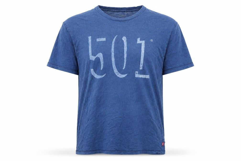 Mens UK Size M Levi's Blue  Cotton T-Shirt
