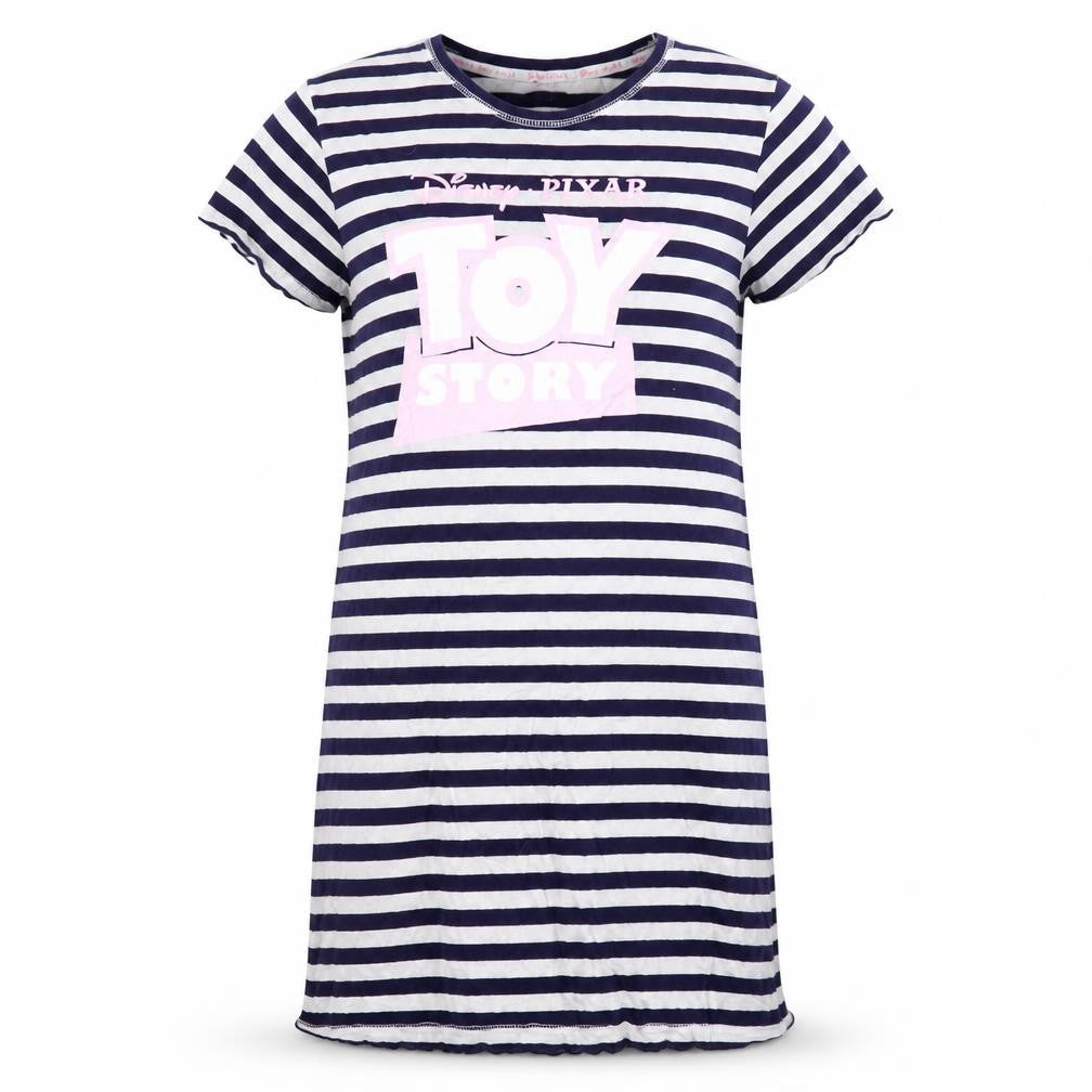 Disney Women Blue Nightshirt Toy Story Striped Size 12-14