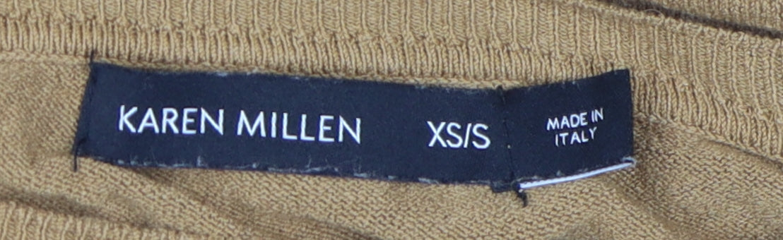 Karen Millen Women's Beige XS Pullover Jumper Knit