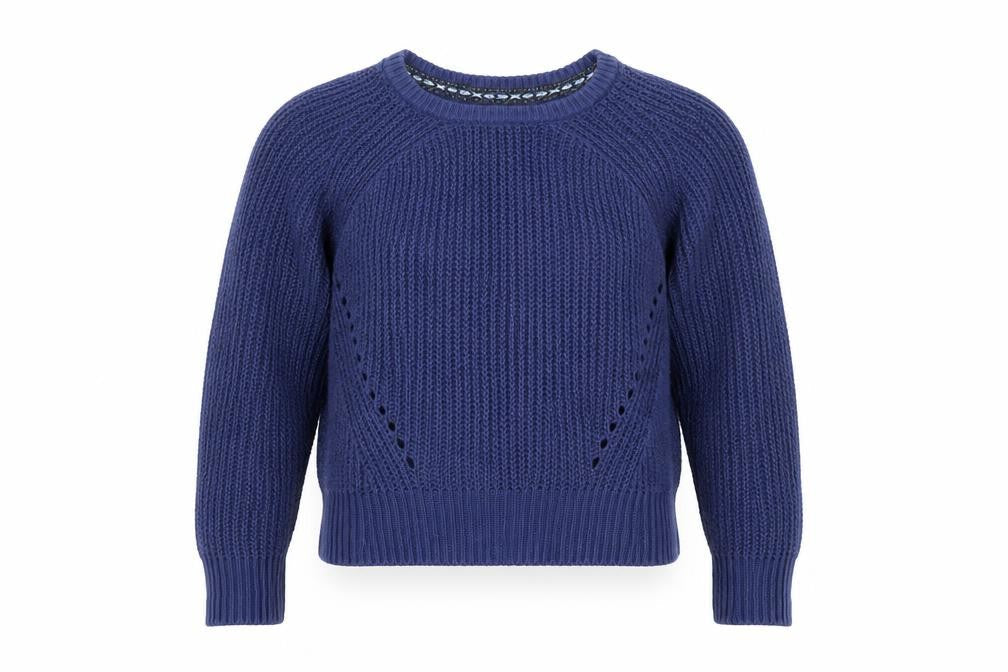 GapKids Boys Blue Chunky-Knit Pullover Jumper 4-5 Years
