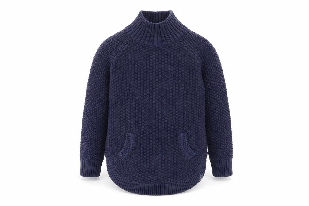 Joules Boys Blue Chunky Knit Pullover Jumper 5-6 Years