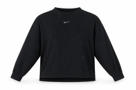 Nike Unisex Kids Black Long Sleeve Pullover Top S