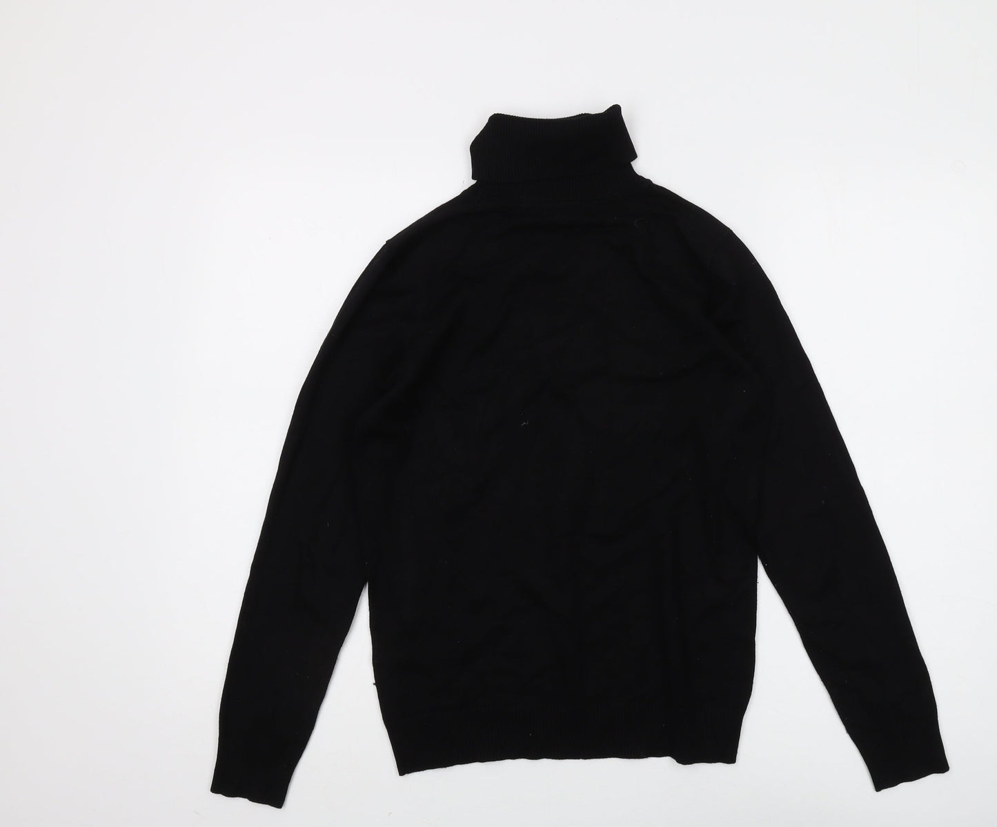 DKNY Women's Black Roll Neck Pullover Jumper, Size S