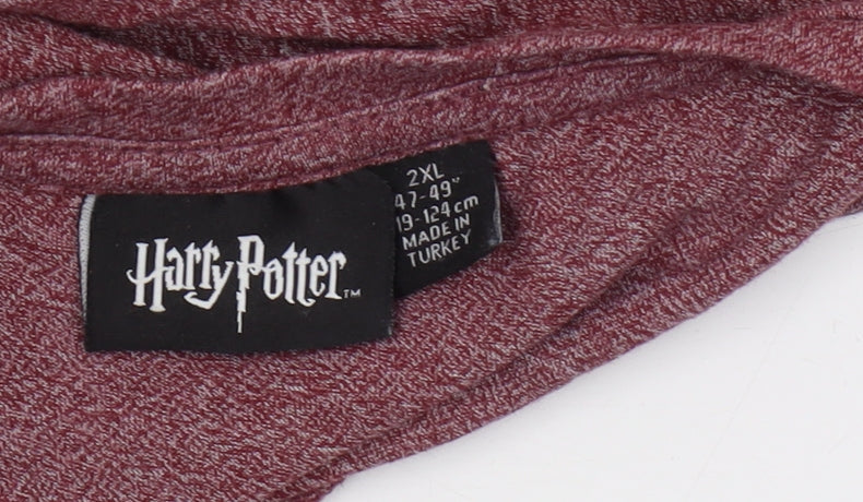 Harry Potter Men's Red Graphic T-Shirt 2XL
