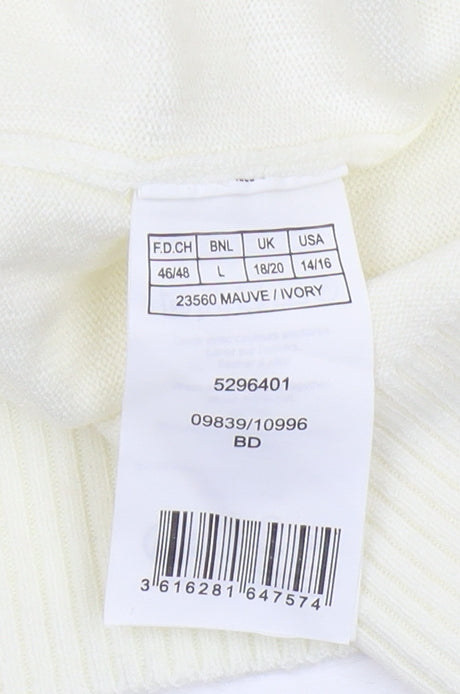 Damart Women's Ivory Pullover Jumper L