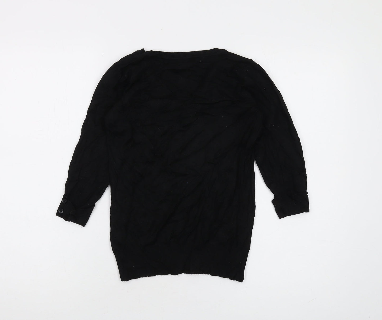 Red Herring Women's Black V-Neck Pullover Jumper, Size 12