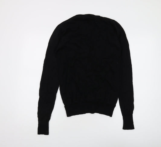 AllSaints Women's Black V-Neck Cardigan Size M