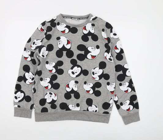 Disney Women’s Mickey Mouse Grey Graphic Sweatshirt