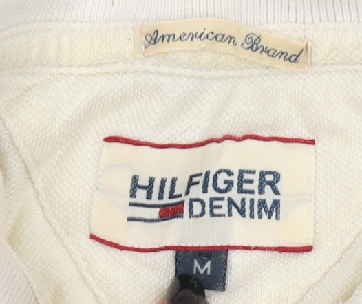 Tommy Hilfiger Men's Beige Polo Shirt M American Style