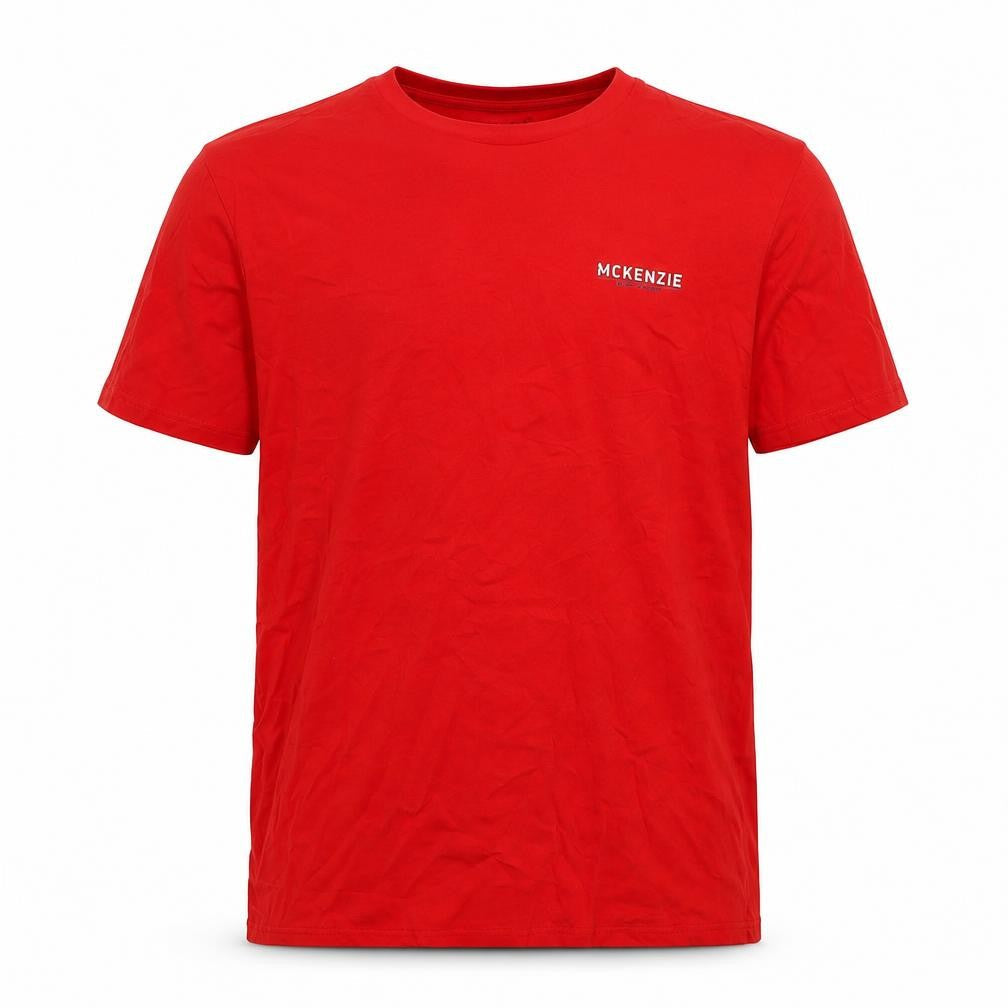 Mens UK Size L McKenzie Red  Cotton T-Shirt