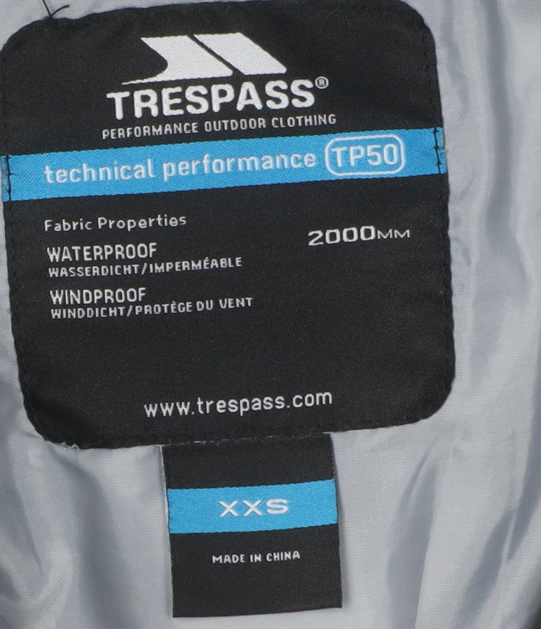 Trespass Women's Blue Puffer Jacket, 2XS, Waterproof