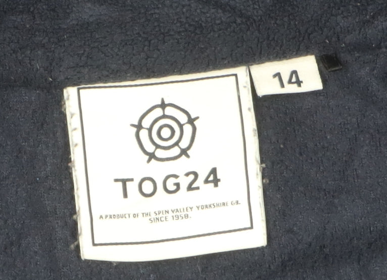 TOG24 Women's Black Fleece Jacket Size 14