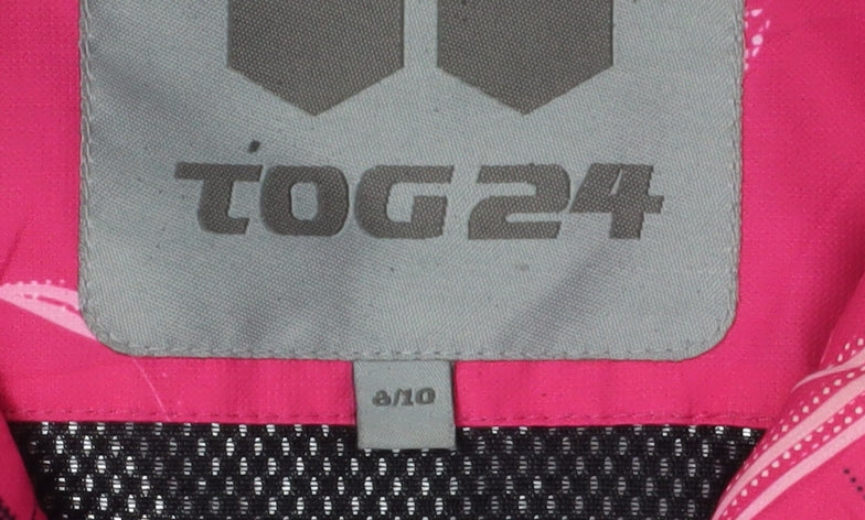 TOG 24 Women's Pink Floral Ski Jacket, Size 10