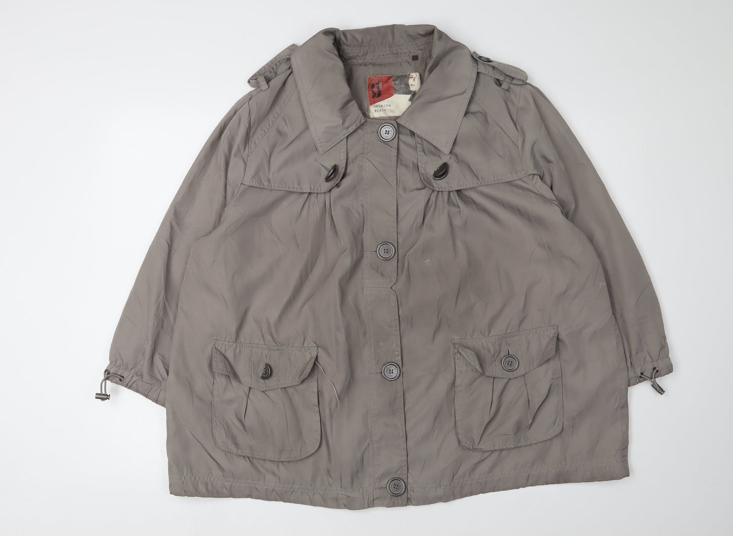 Betty Jackson Black Women's Brown Parka Coat Size 20