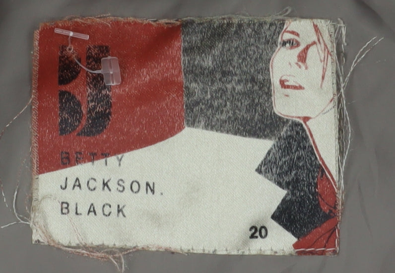 Betty Jackson Black Women's Brown Parka Coat Size 20