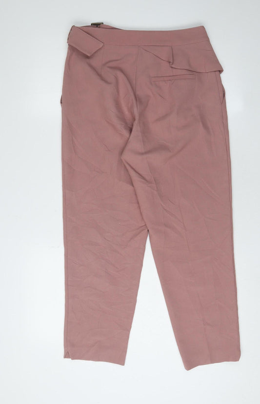 Topshop Women's Pink Trousers UK Size 10
