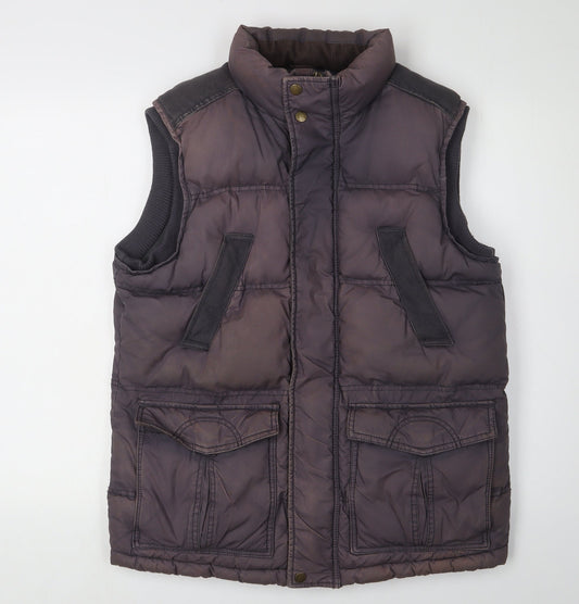 Fat Face Women's Purple Quilted Bodywarmer Waistcoat S