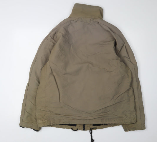 River Island Men's Brown Lightweight Windbreaker Jacket, L