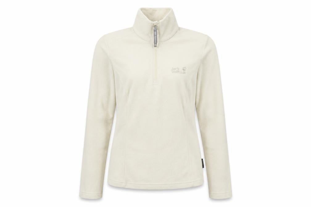 Womens UK 10 Regular Jack Wolfskin Ivory Pullover Sweatshirt