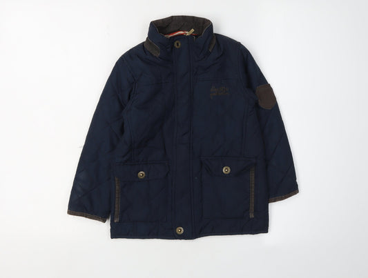 Regatta Boys Blue Quilted Jacket 3-4 Years Winter Coat