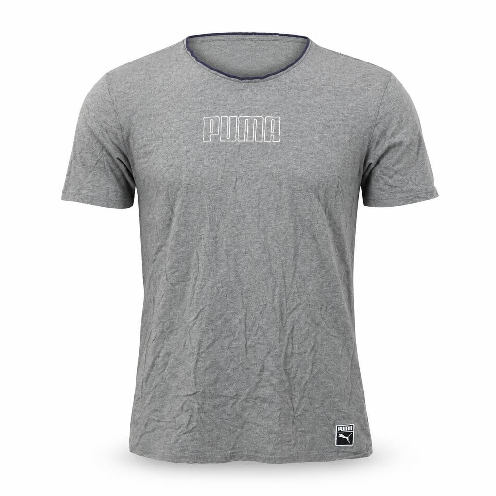 Mens UK Size L PUMA Grey  Cotton Blend T-Shirt