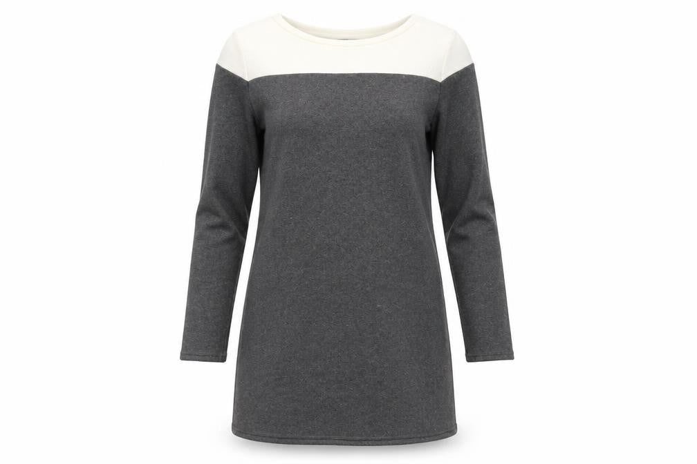 Bravissimo Women's Grey Ivory Shift Dress Size 12
