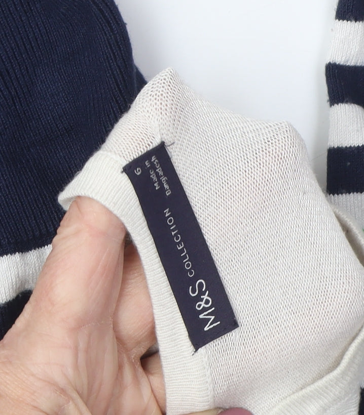 Marks and Spencer Women’s Striped Pullover Jumper Size 6