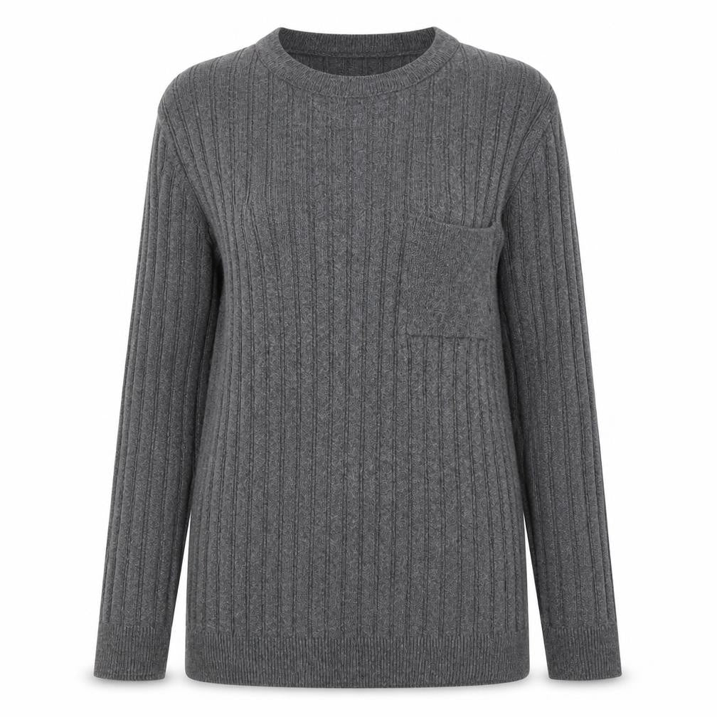 boohoo Womens Grey Crew Neck Pullover Jumper Size M