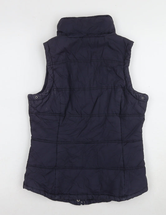 Next Women's Blue Puffer Waistcoat Size 10