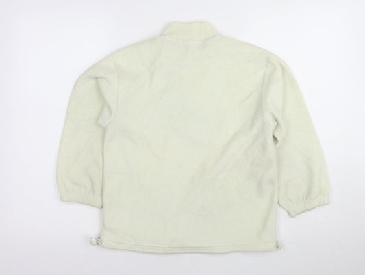 Today Boys White Fleece Pullover Hoodie - 10-11 Years