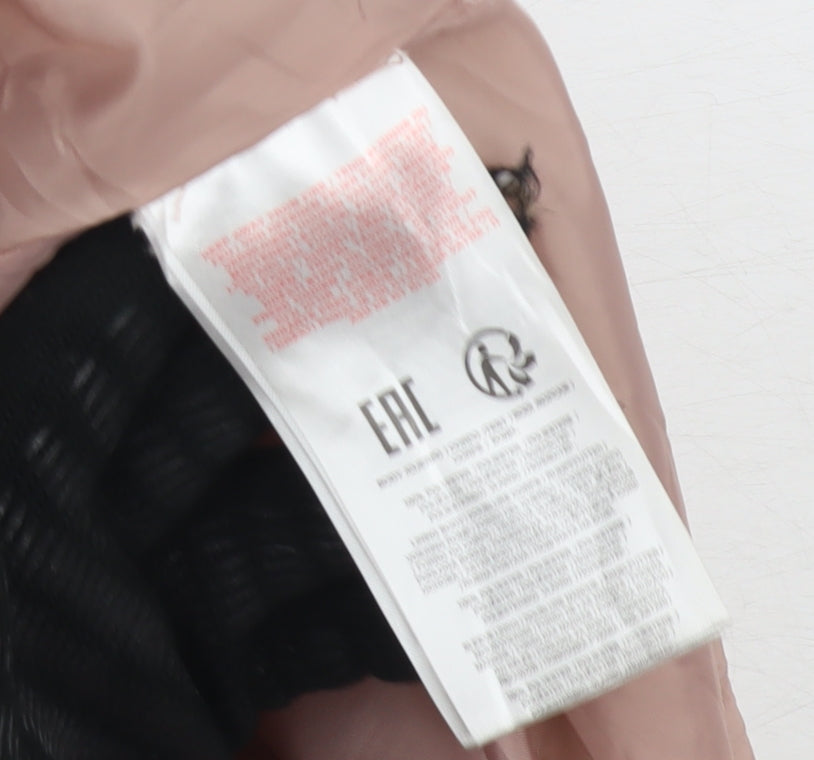 Tokyo Laundry Women's Pink Hooded Puffer Jacket Size 16